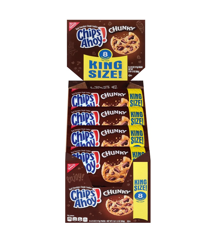 Chips ahoy chunky k/s 8ct 4.15oz