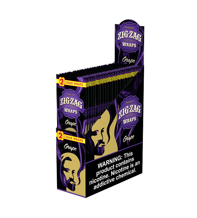 Zig zag grape cigar wraps 25/2pk