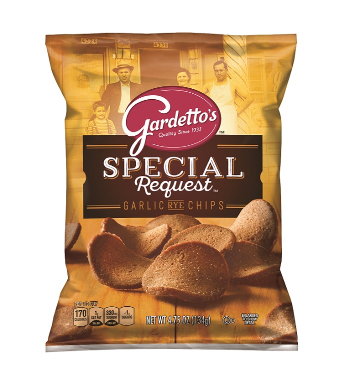 Gardetto`s garlic rye chips 4.75oz