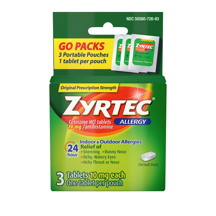 Zyrtec tab 3ct