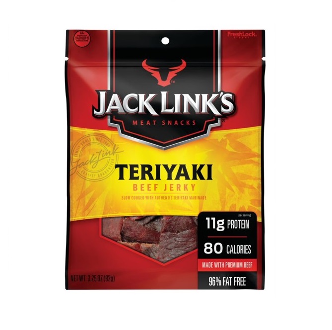 Jack links teriyaki beef jerky 3.25oz