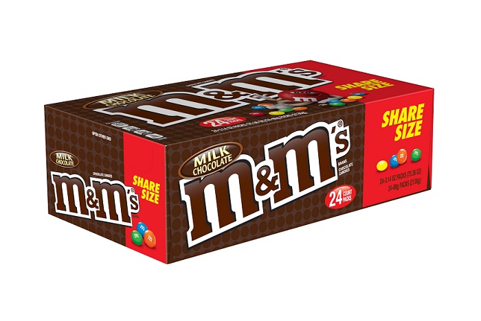 M&m`s milk chocolate k/s 24ct