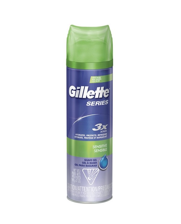 Gillette s/gel sens 7oz