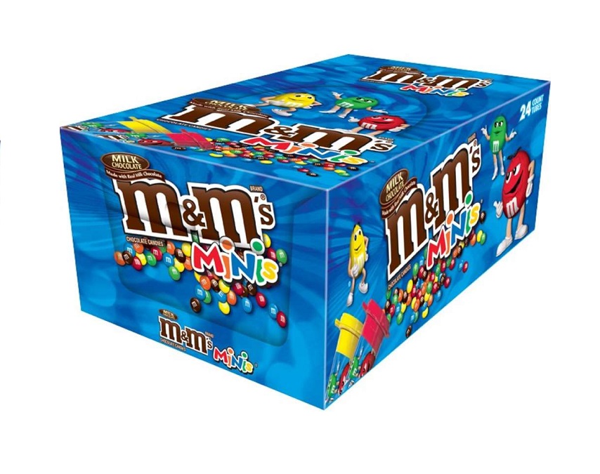 M&m`s minis mega tubes k/s 24ct