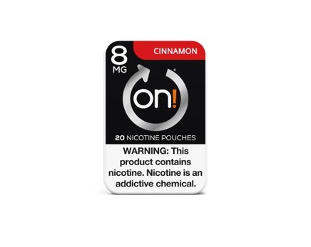 On cinnamon nicotine pouch 8mg 5ct