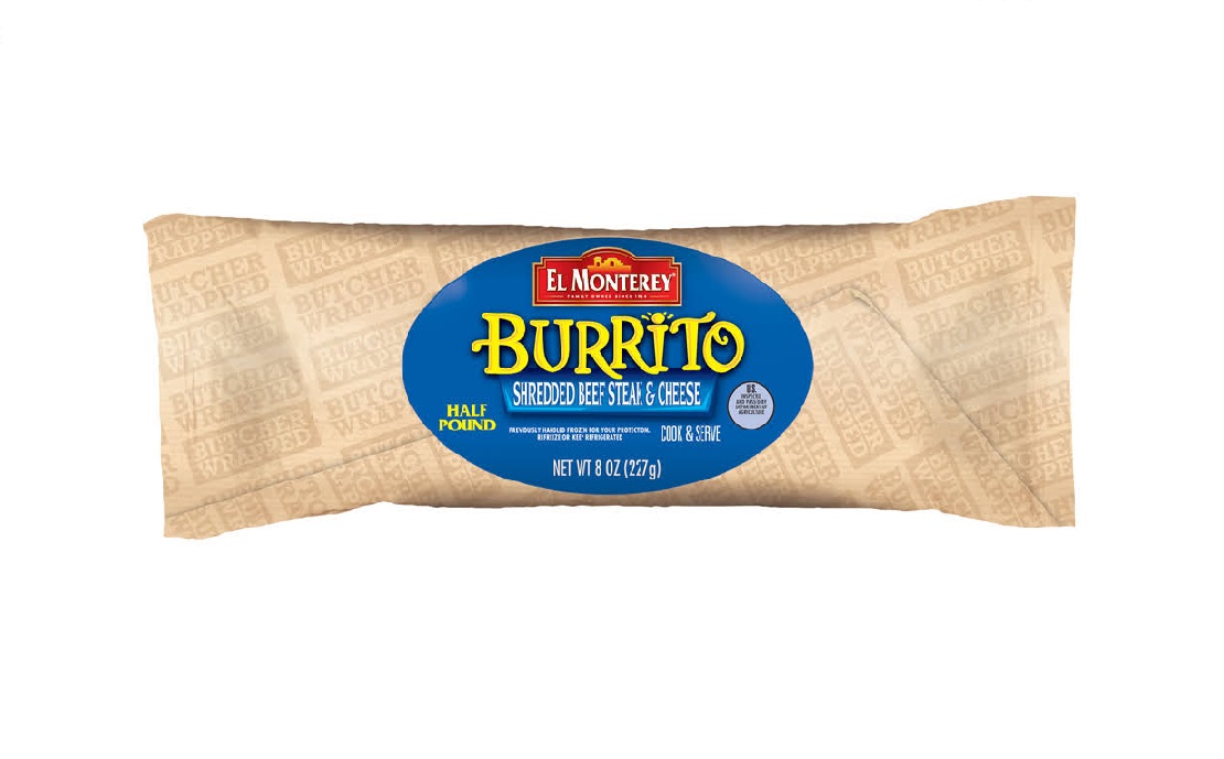 El monterey shred steak & cheese burrito 8oz