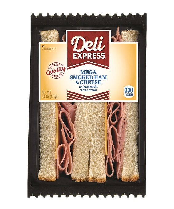 Deli express mega smoke ham & cheese 6oz