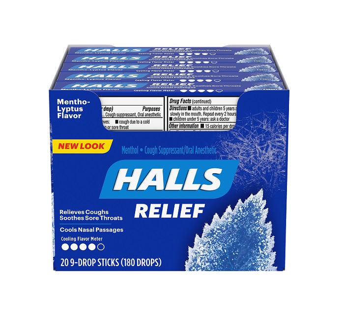 Halls menthol lyptus 20ct