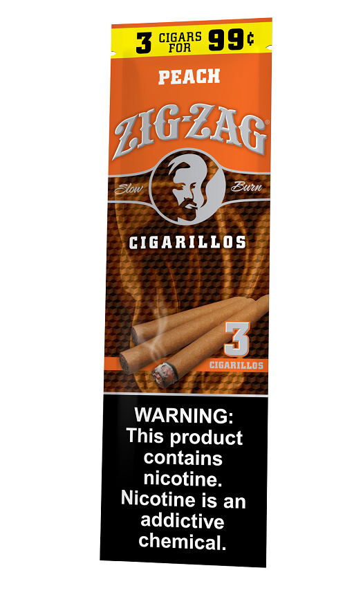 Zig zag 3/.99 f.p. peach 15/3pk