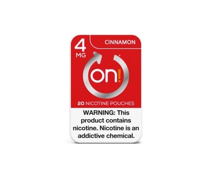 On cinnamon nicotine pouch 4mg 5ct