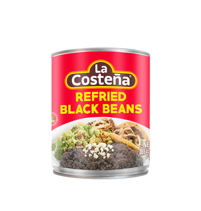 La costena refried black bean 20.5oz