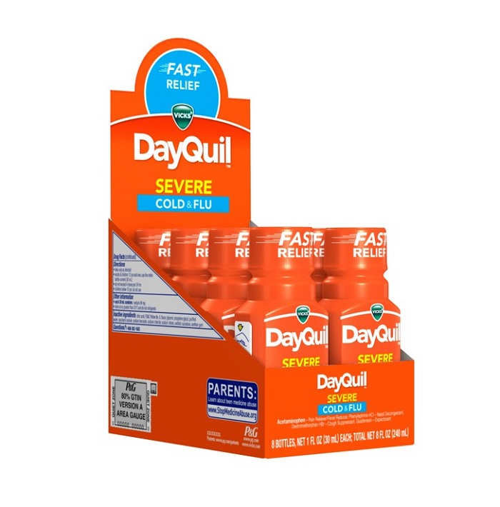 Vicks dayquil severe liq s/d 8ct 1oz