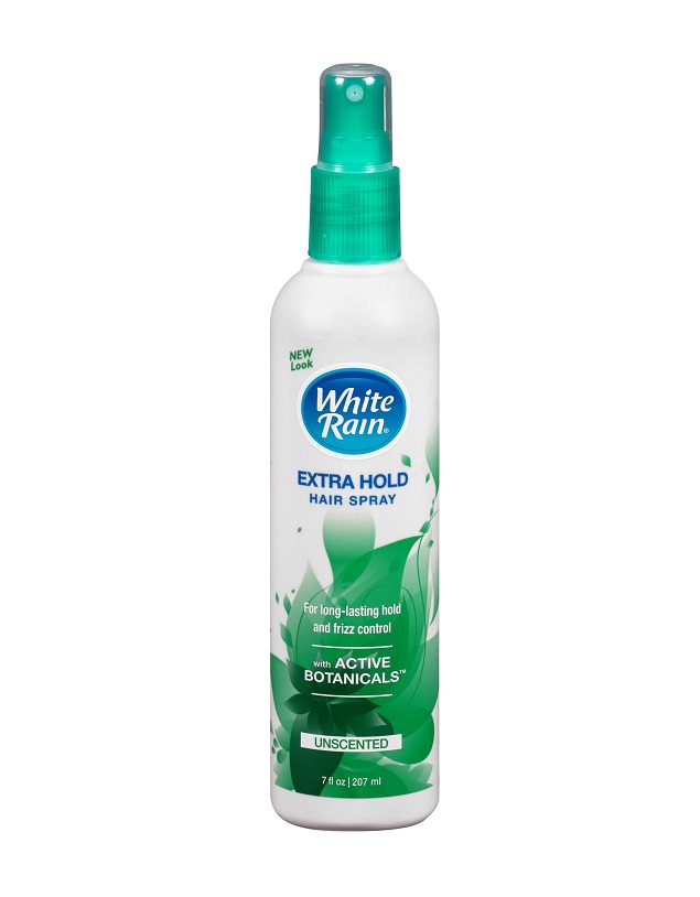 White rain unscented extra hold spray 7oz