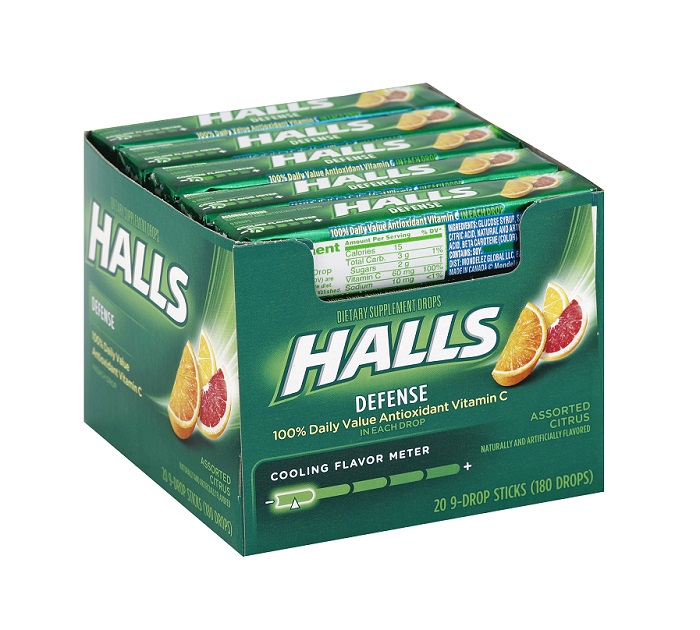 Halls vitamin c citrus asst 20ct