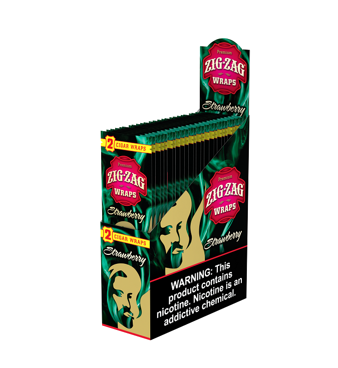 Zig zag strawberry cigar wraps 25/2pk