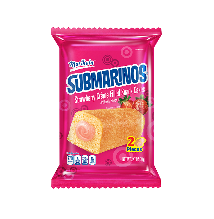 Bimbo submarinos strawberry 2ct 2.47oz