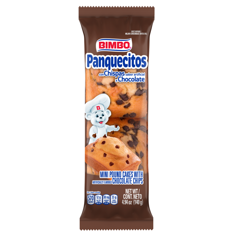 Bimbo panuecitos chocolate 4.59oz