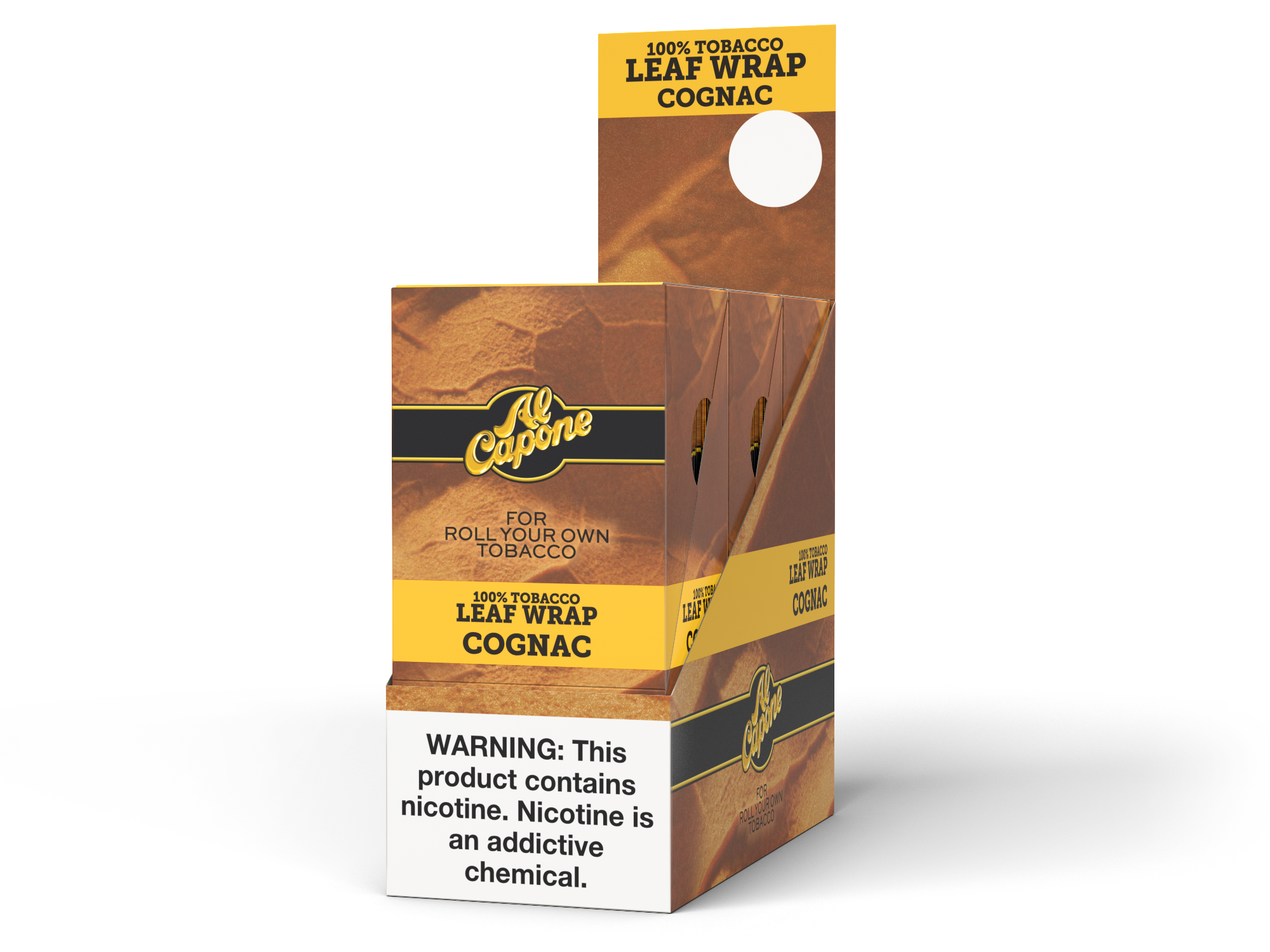 Al capone cognac leaf wraps 3/18pk