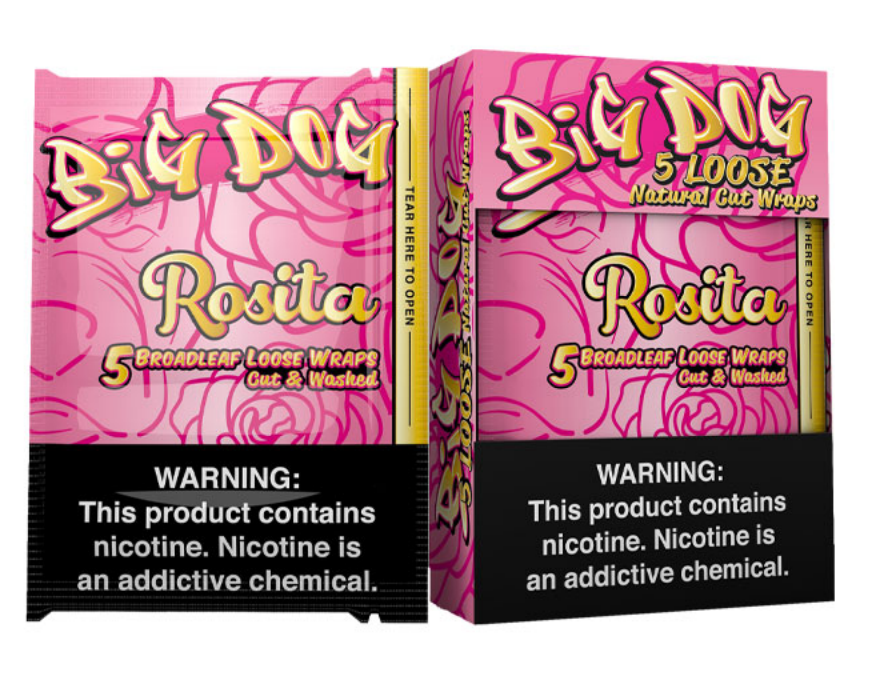 Big dog rosita broad leaf cigar wrap 8/5pk