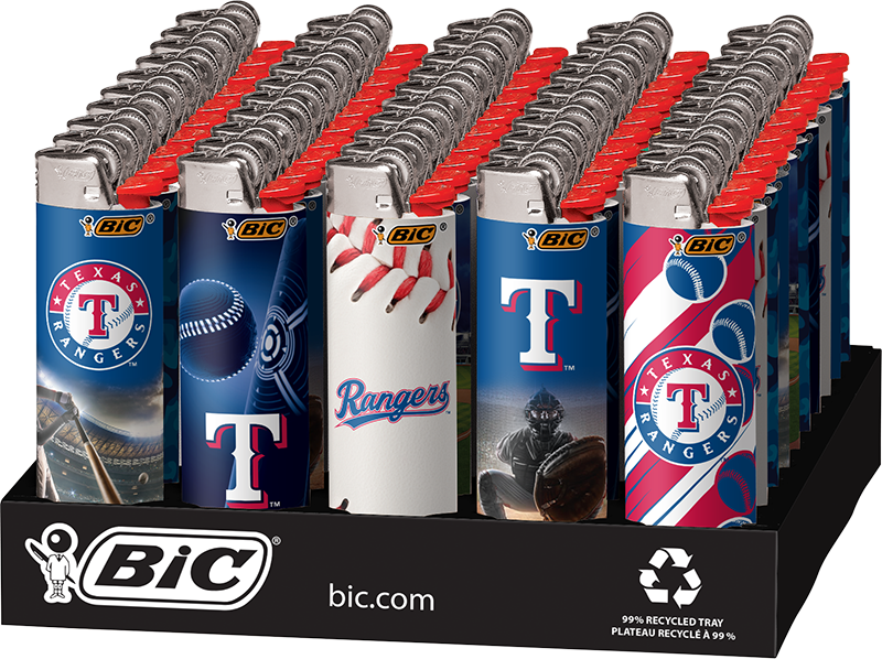 Bic ltr texas rangers sports license 50ct