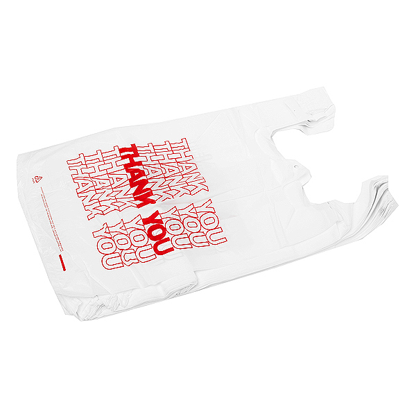 Plastic bag medium thankyou 12 micro 1000ct