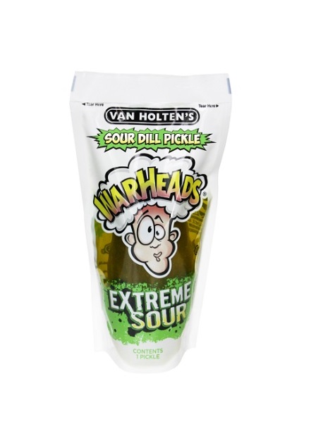 Van holten warhead sour jumbo pickle 12ct