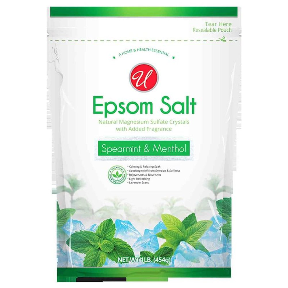 U epsom salt spearmint & menthol 1lb