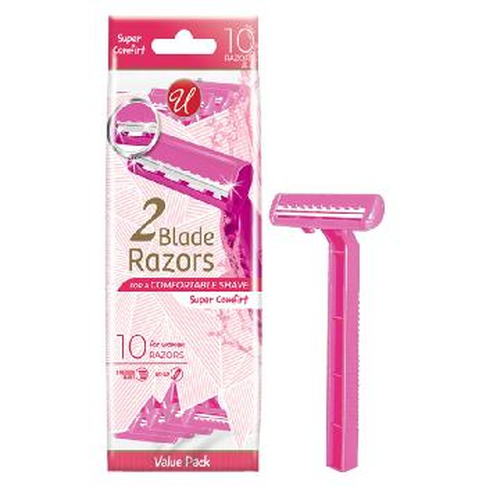 U twin blade razors ladies 10pk