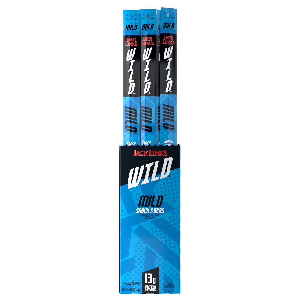 Jack links mild wild sticks 24ct 2.2oz