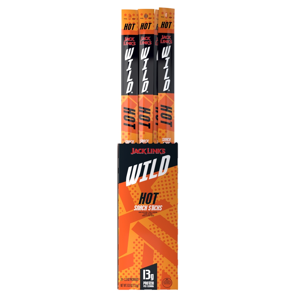 Jack links hot wild sticks 24ct 2.2oz