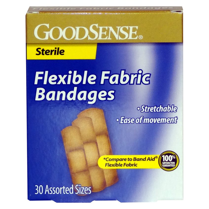 Goodsense assorted band aid fabric 30ct