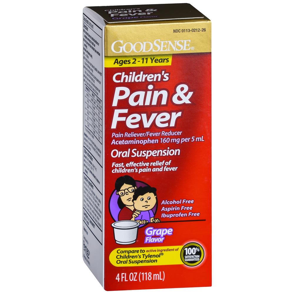 Goodsense grape child liq acetaminophen 160mg 4oz