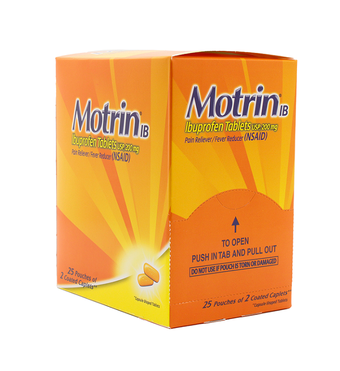 Motrin ib caplet 25/2ct