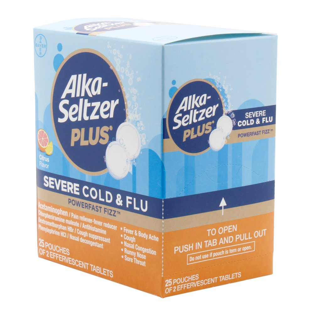 Alka seltzer plus citrus cold & flu 25/2ct