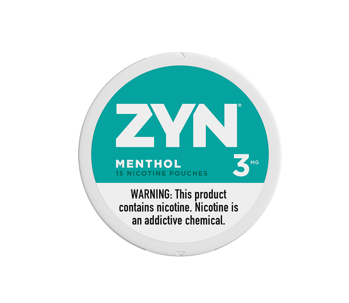 Zyn menthol nicotine pouch 3mg 5ct