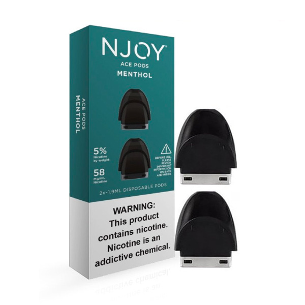 Njoy ace pod menthol 5% 5/2ct