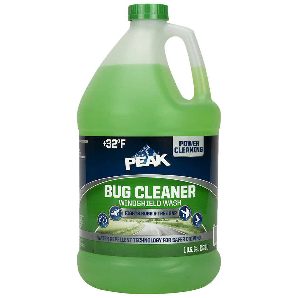 Peak bug cleaner wind shield wash 6ct1gal