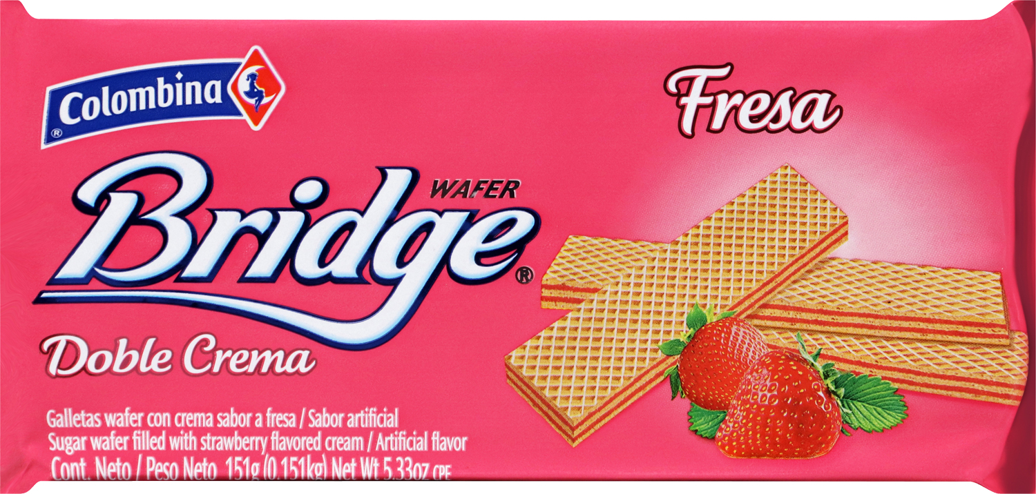 Colombina bridge strawberry wafer 5.3oz