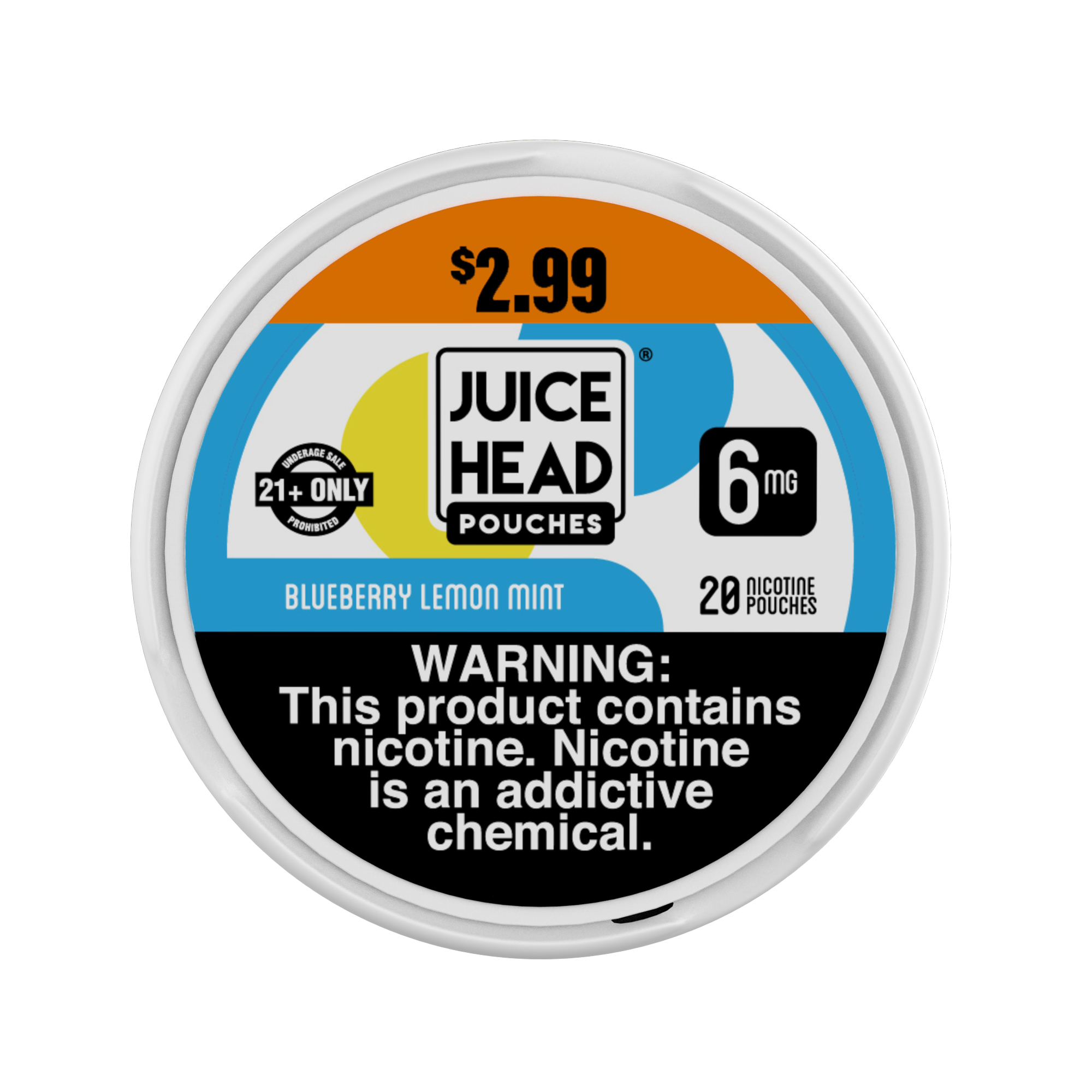 Juice head blbry lmn mnt $2.99 nic pch 6mg 20ct