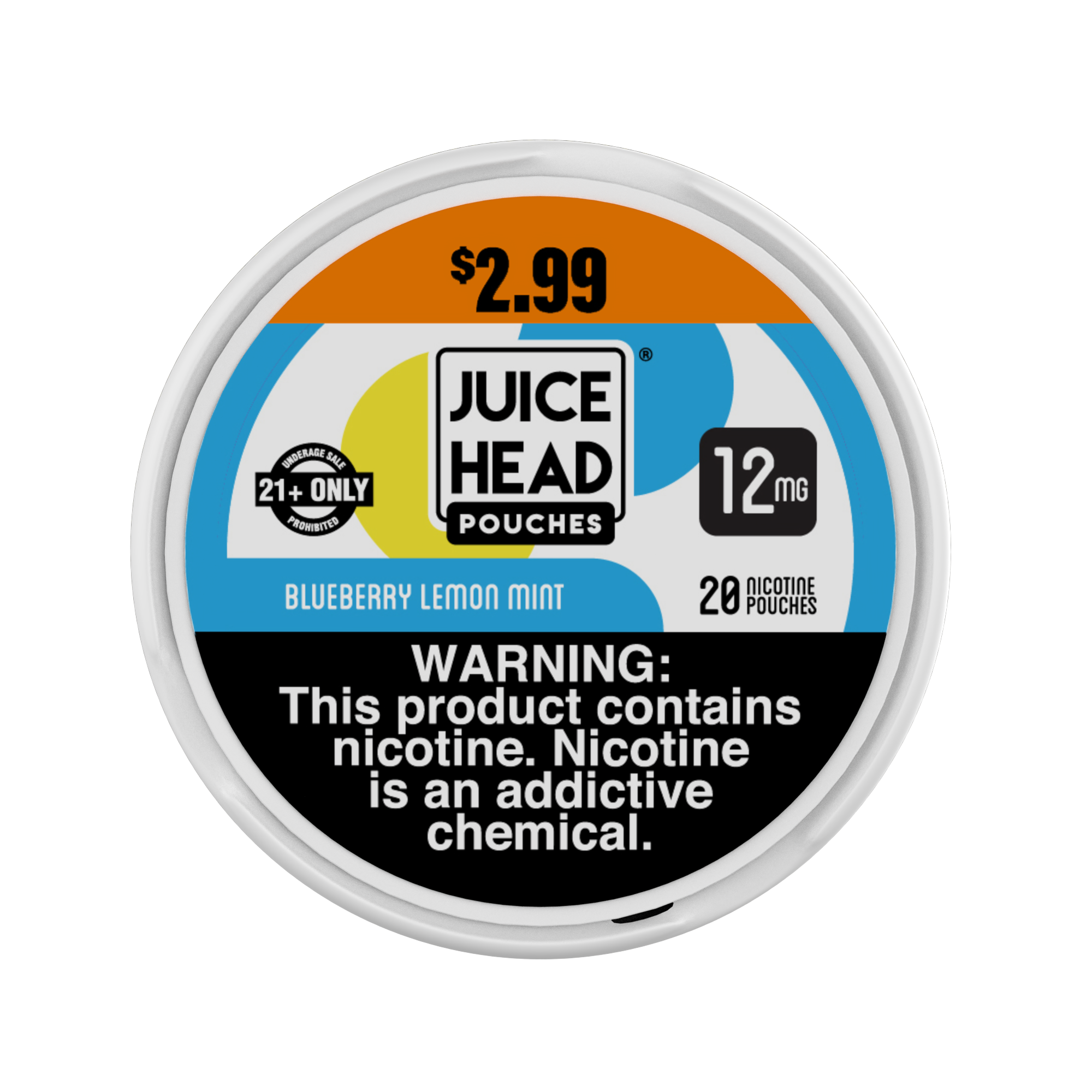 Juice head blbry lmn mnt $2.99 nic pch 12mg 20ct