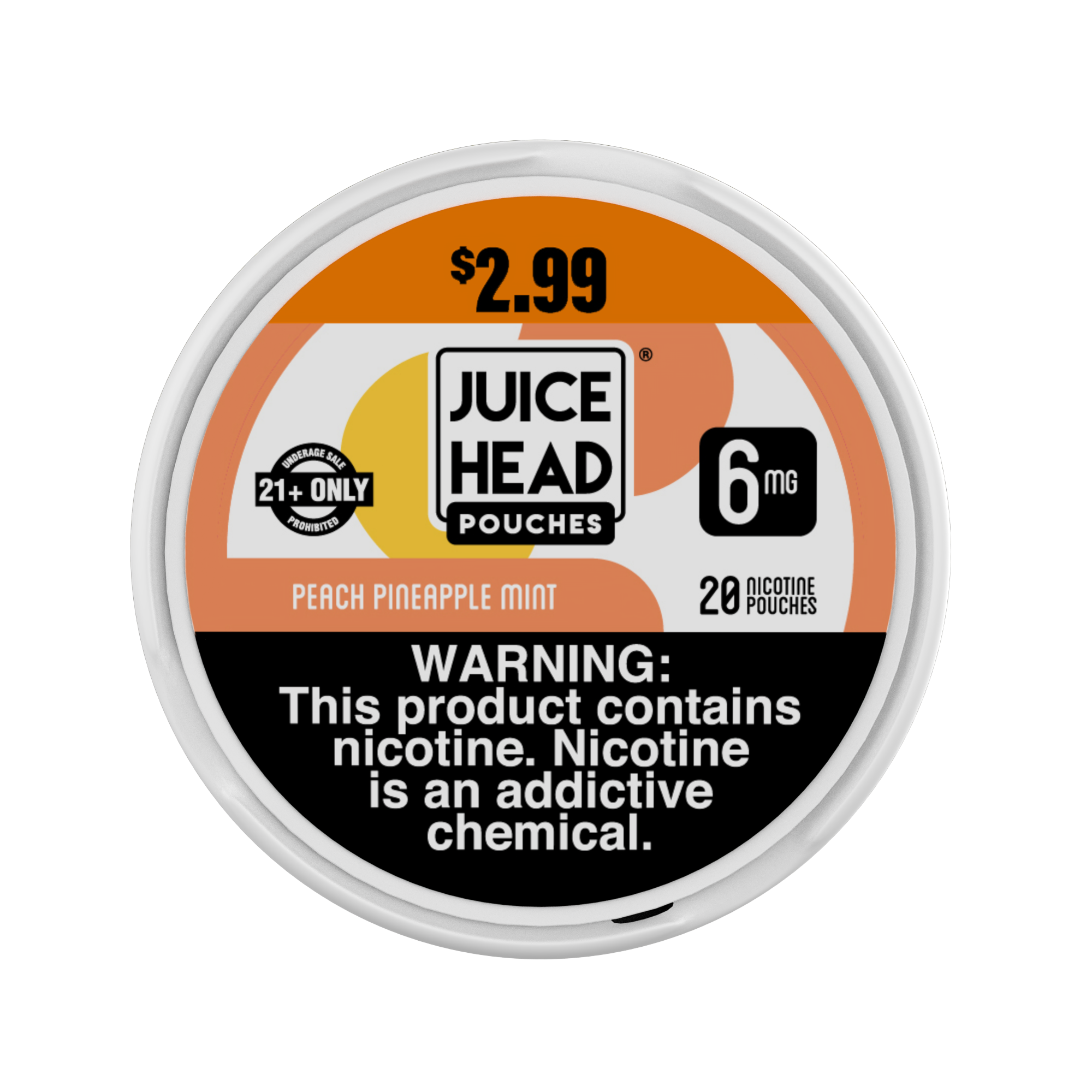 Juice head pch pine mnt $2.99 nic pch 6mg 20ct