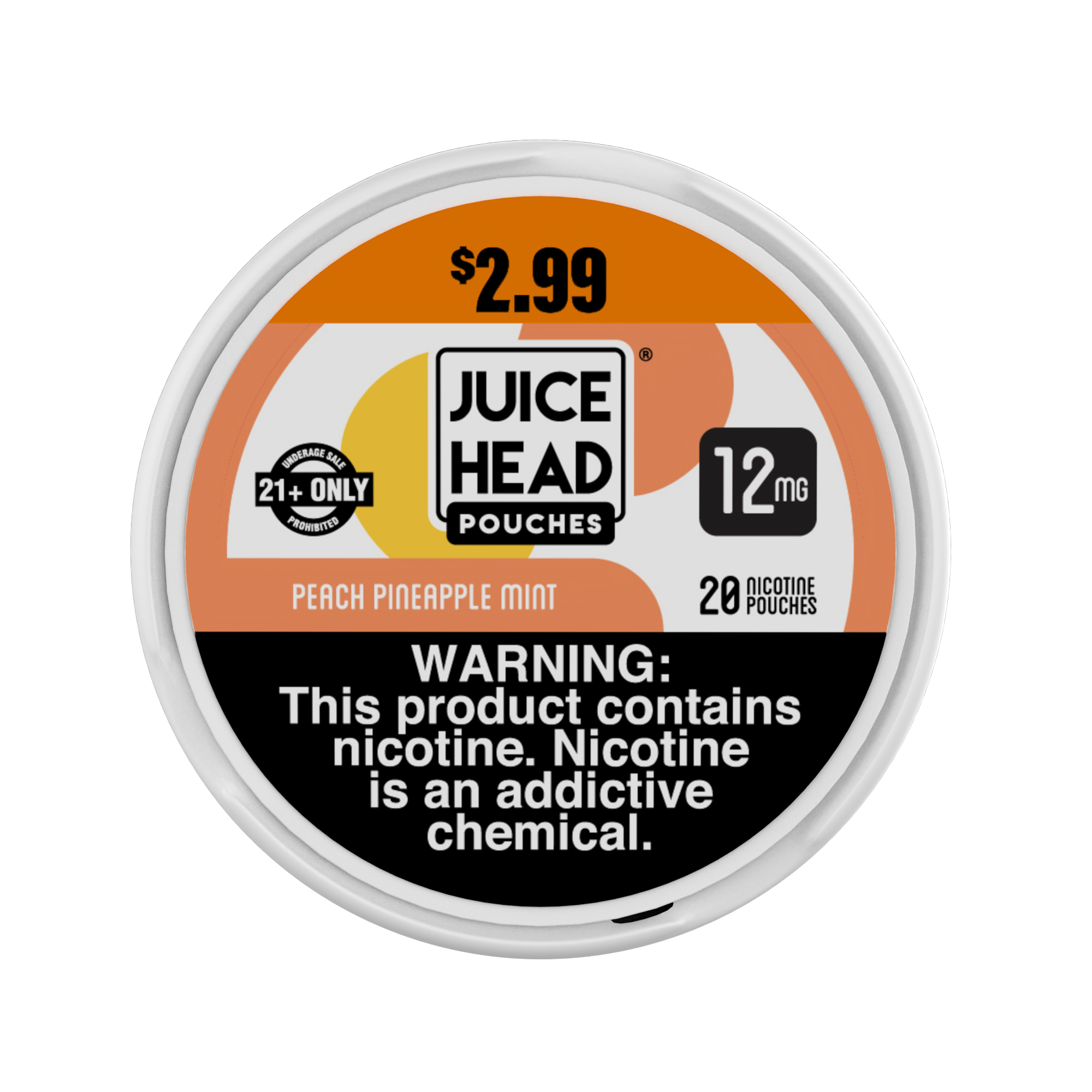 Juice head pch pine mnt $2.99 nic pch 12mg 20ct