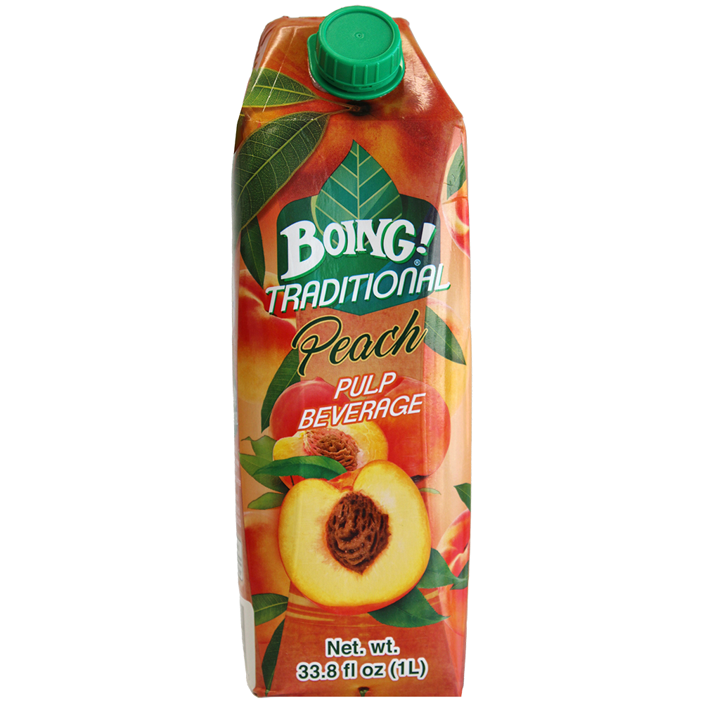 Boing tetra pack peach 1l 12ct