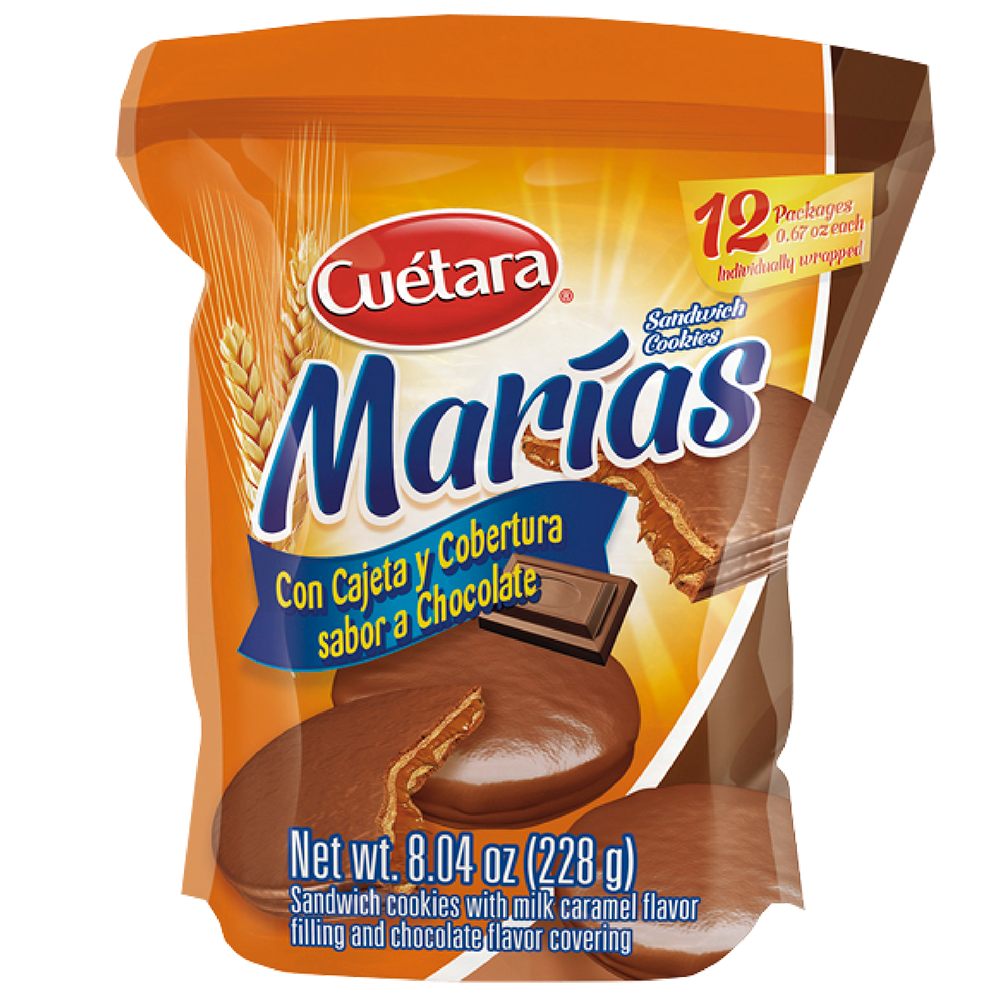 Cuetara marias con cajeta choc cookies 12pk 8.04oz