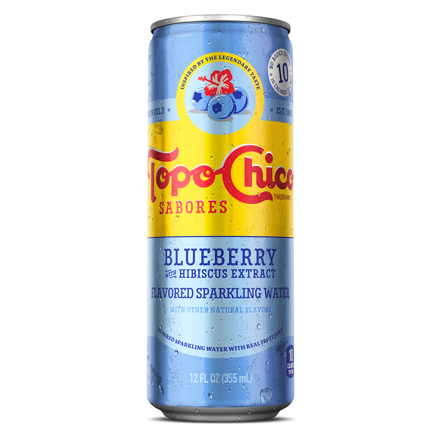 Topochico blueberry sabores can 8ct 12oz