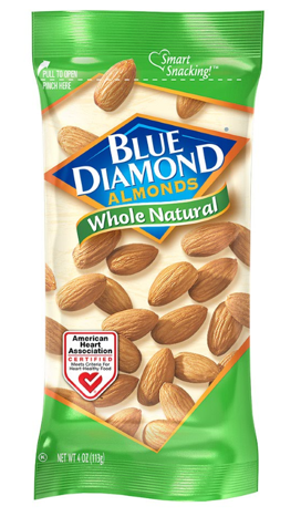 Blue diamond whole natural almonds 4oz