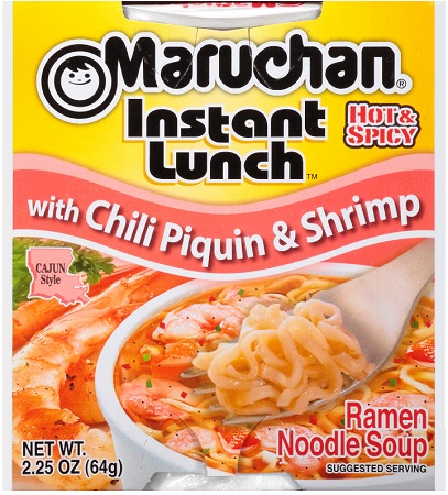 Maruchan chili piquin & shrimp instant12ct 2.25oz