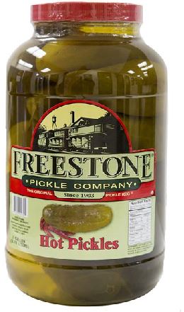 Freestone pickles hot 1gal