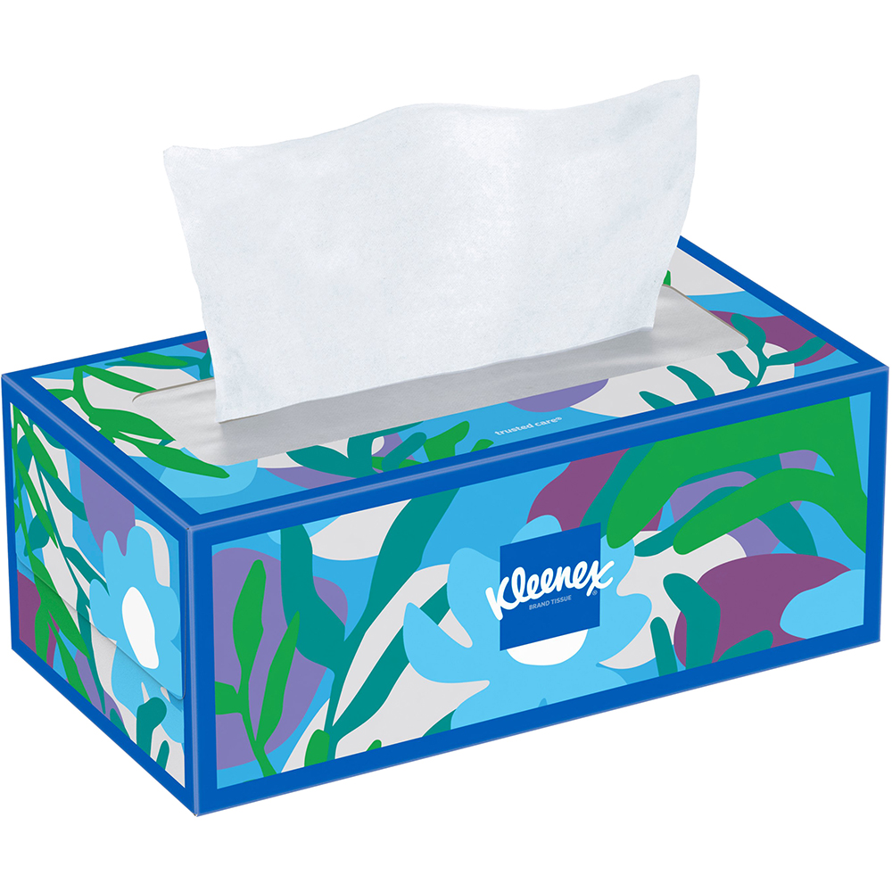 Kleenex mainline facial tissue flat box 160ct