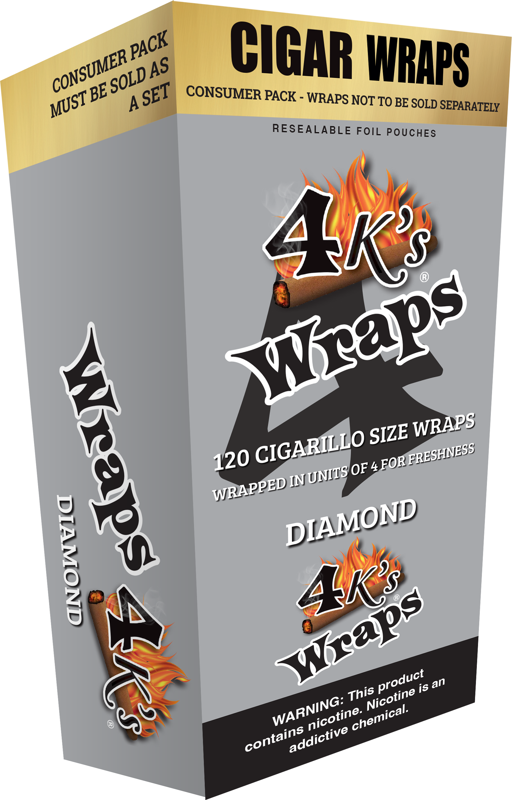 4kings diamond wraps 30/4pk